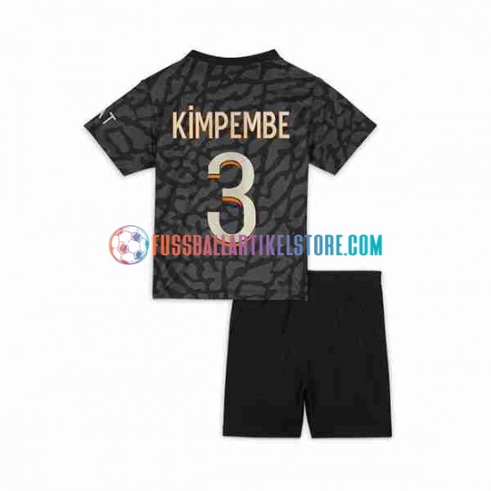 Paris Saint-Germain Ausweichausrüstung Kimpembe 3 2023-2024 Kinder Set(Trikot und Hose) S/S