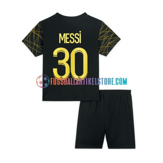 Paris Saint-Germain Viertesausrüstung Lionel Messi 30 2022-2023 Kinder Set(Trikot und Hose) S/S