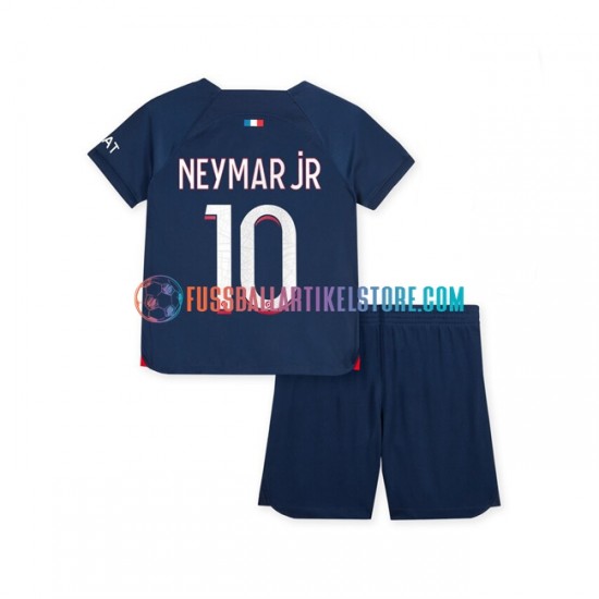 Paris Saint-Germain Heimausrüstung Neymar Jr 10 2023-2024 Kinder Set(Trikot und Hose) S/S