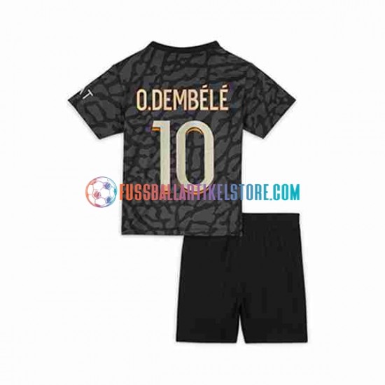 Paris Saint-Germain Ausweichausrüstung O.Dembele 10 2023-2024 Kinder Set(Trikot und Hose) S/S