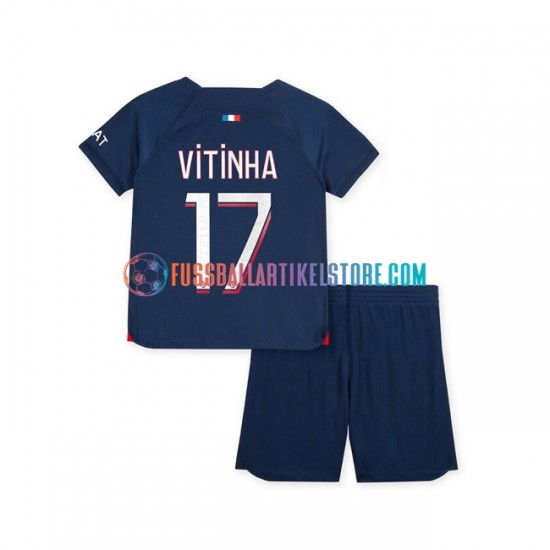 Paris Saint-Germain Heimausrüstung Vitinha 17 2023-2024 Kinder Set(Trikot und Hose) S/S