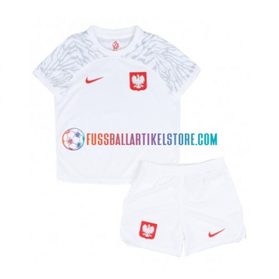 Polen Heimausrüstung World Cup 2022 Kinder Set(Trikot und Hose) S/S