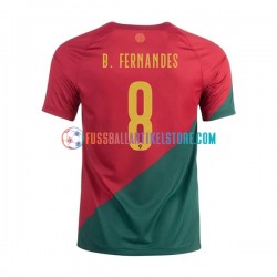 Portugal Heimausrüstung B.Fernandes 8 World Cup 2022 Herren Trikot S/S