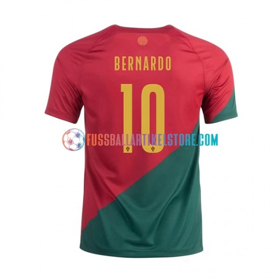 Portugal Heimausrüstung Bernardo 10 World Cup 2022 Herren Trikot S/S