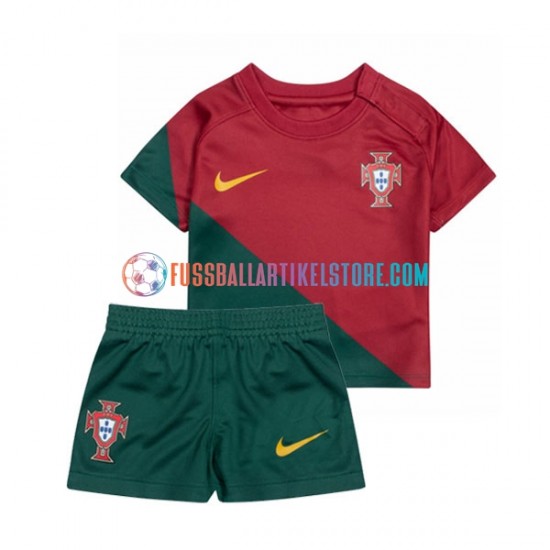 Portugal Heimausrüstung World Cup 2022 Kinder Set(Trikot und Hose) S/S