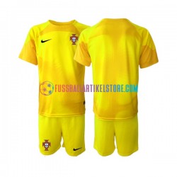 Portugal Heimausrüstung Torwart World Cup 2022 Kinder Set(Trikot und Hose) S/S