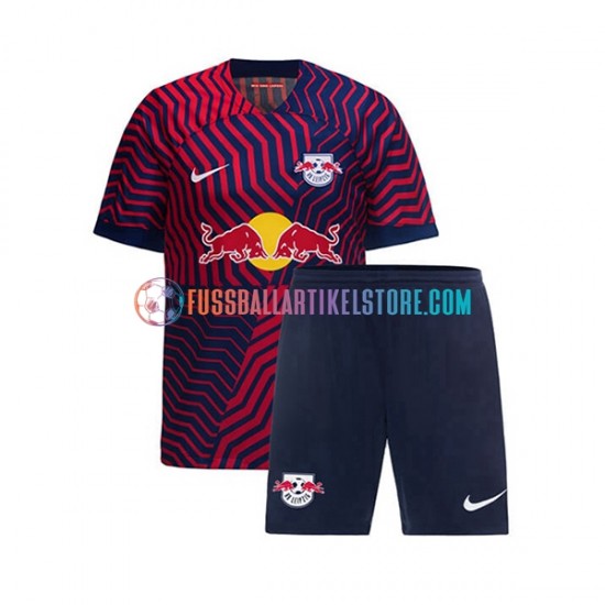 RB Leipzig Auswärtsausrüstung 2023-2024 Kinder Set(Trikot und Hose) S/S