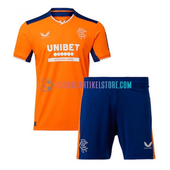 Rangers Ausweichausrüstung 2022-2023 Kinder Set(Trikot und Hose) S/S