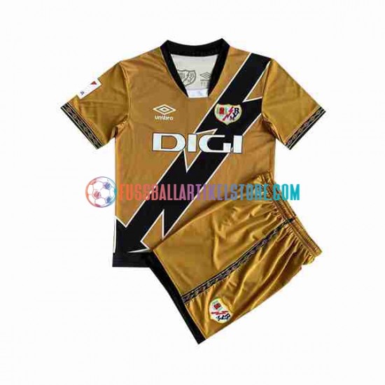 Rayo Vallecano Ausweichausrüstung 2023-2024 Kinder Set(Trikot und Hose) S/S