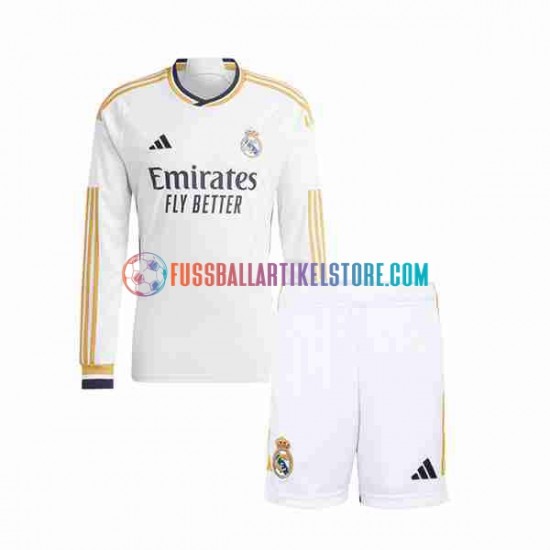 Real Madrid Heimausrüstung 2023-2024 Kinder Set(Trikot und Hose) L/S