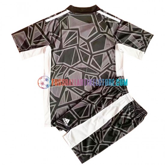 Real Madrid Auswärtsausrüstung Torwart 2022-2023 Kinder Set(Trikot und Hose) S/S