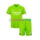 Real Madrid Heimausrüstung Torwart 2023-2024 Kinder Set(Trikot und Hose) S/S