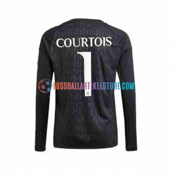 Real Madrid Auswärtsausrüstung Torwart Thibaut Courtois 1 2023-2024 Herren Trikot L/S