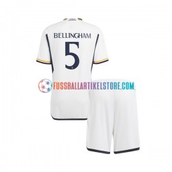 Real Madrid Heimausrüstung Jude Bellingham 5 2023-2024 Kinder Set(Trikot und Hose) S/S