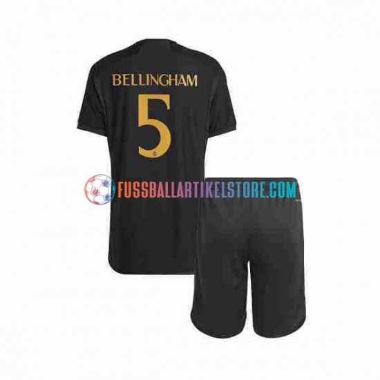 Real Madrid Ausweichausrüstung Jude Bellingham 5 2023-2024 Kinder Set(Trikot und Hose) S/S