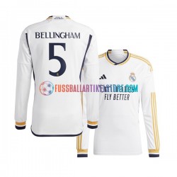 Real Madrid Heimausrüstung Jude Bellingham 5 2023-2024 Herren Trikot L/S