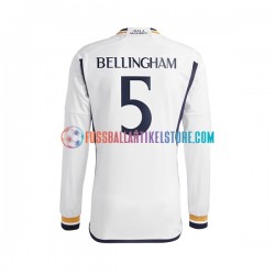 Real Madrid Heimausrüstung Jude Bellingham 5 2023-2024 Herren Trikot L/S