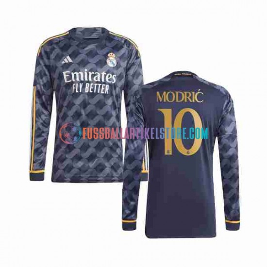 Real Madrid Auswärtsausrüstung Modrić Luka 10 2023-2024 Herren Trikot L/S