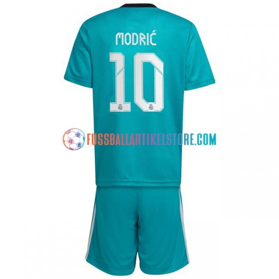 Real Madrid Ausweichausrüstung Modrić Luka 10 2021-2022 Kinder Set(Trikot und Hose) S/S