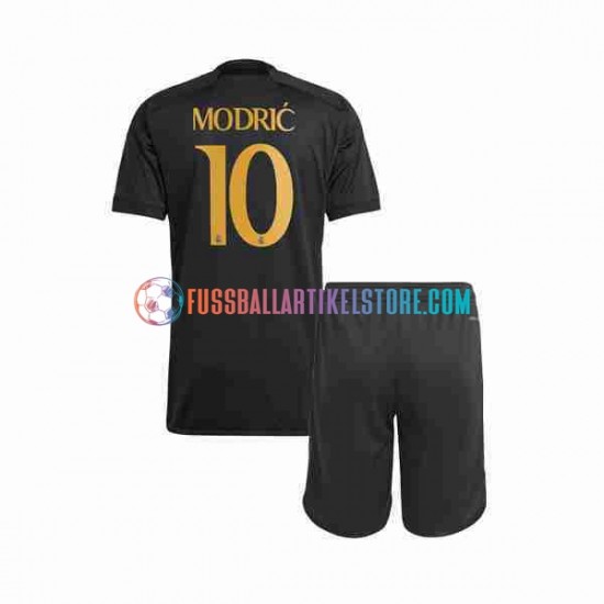 Real Madrid Ausweichausrüstung Modrić Luka 10 2023-2024 Kinder Set(Trikot und Hose) S/S