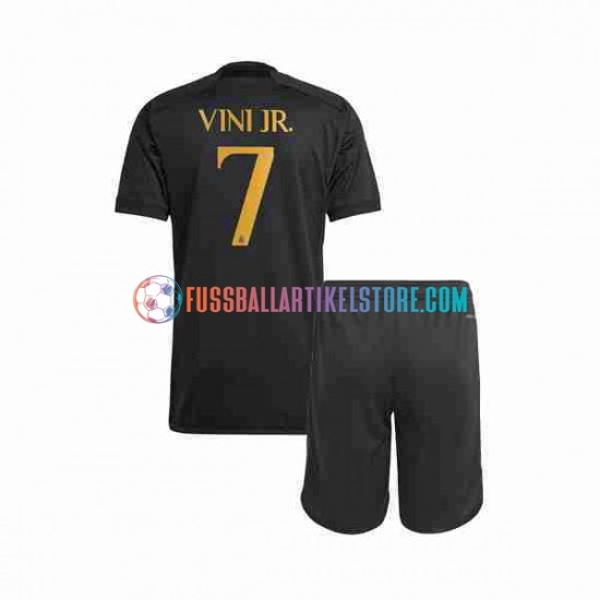 Real Madrid Ausweichausrüstung Vini Jr 7 2023-2024 Kinder Set(Trikot und Hose) S/S