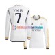 Real Madrid Heimausrüstung Vinicius Junior 7 2023-2024 Herren Trikot L/S