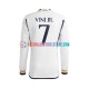 Real Madrid Heimausrüstung Vinicius Junior 7 2023-2024 Herren Trikot L/S