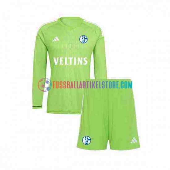 Heimausrüstung Torwart Schalke 04 2023-2024 Kinder Set(Trikot und Hose) L/S