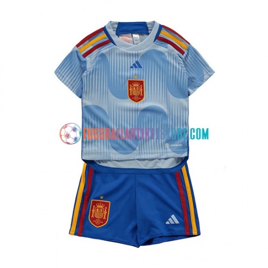 Spanien Auswärtsausrüstung World Cup 2022 Kinder Set(Trikot und Hose) S/S