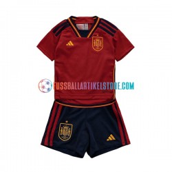 Spanien Heimausrüstung World Cup 2022 Kinder Set(Trikot und Hose) S/S