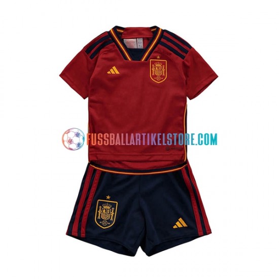 Spanien Heimausrüstung World Cup 2022 Kinder Set(Trikot und Hose) S/S