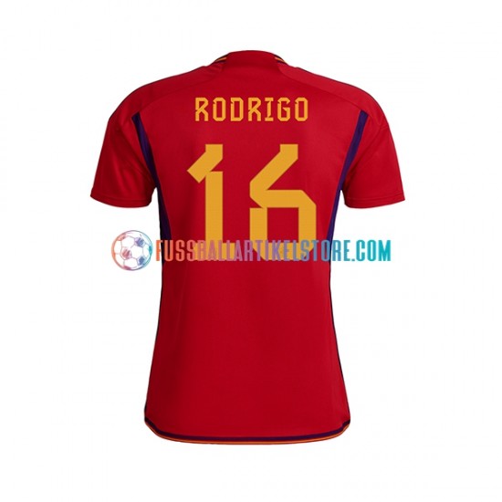 Spanien Heimausrüstung RODRIGO 16 World Cup 2022 Herren Trikot S/S