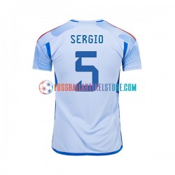 Spanien Auswärtsausrüstung SERGIO BUSQUETS 5 World Cup 2022 Herren Trikot S/S