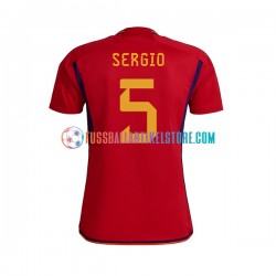 Spanien Heimausrüstung SERGIO BUSQUETS 5 World Cup 2022 Herren Trikot S/S