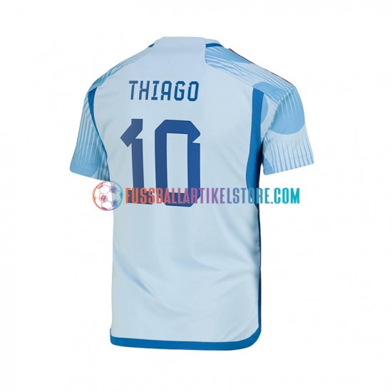 Spanien Auswärtsausrüstung Thiago 10 World Cup 2022 Herren Trikot S/S