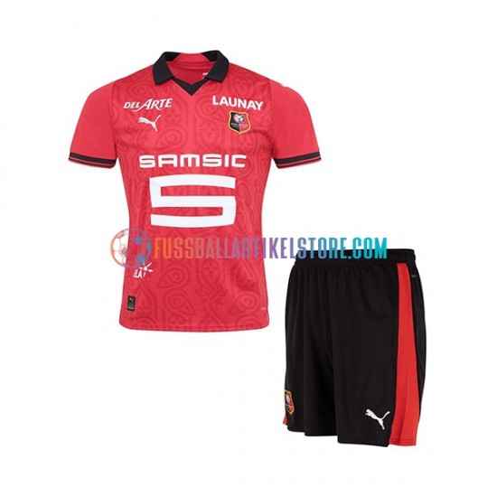 Stade Rennes Heimausrüstung 2023-2024 Kinder Set(Trikot und Hose) S/S