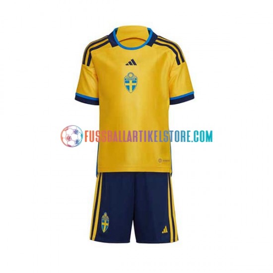 Schweden Heimausrüstung 2022 Kinder Set(Trikot und Hose) S/S