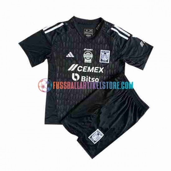 UANL Tigres Auswärtsausrüstung Torwart 2023-2024 Kinder Set(Trikot und Hose) S/S