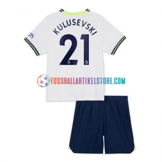 Tottenham Hotspur Heimausrüstung Dejan Kulusevski 21 2022-2023 Kinder Set(Trikot und Hose) S/S