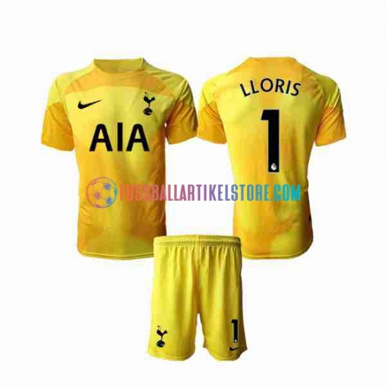 Tottenham Hotspur Heimausrüstung Torwart Hugo Lloris 1 2022-2023 Kinder Set(Trikot und Hose) S/S