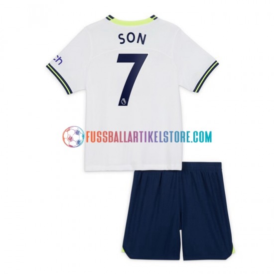 Tottenham Hotspur Heimausrüstung Son Heung-min 7 2022-2023 Kinder Set(Trikot und Hose) S/S