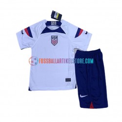 USA Heimausrüstung World Cup 2022 Kinder Set(Trikot und Hose) S/S