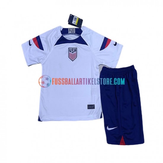 USA Heimausrüstung World Cup 2022 Kinder Set(Trikot und Hose) S/S