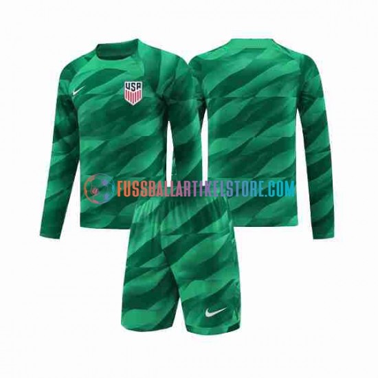 USA Heimausrüstung Torwart 2023-2024 Kinder Set(Trikot und Hose) L/S