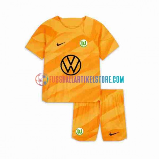 VfL Wolfsburg Heimausrüstung Torwart 2023-2024 Kinder Set(Trikot und Hose) S/S