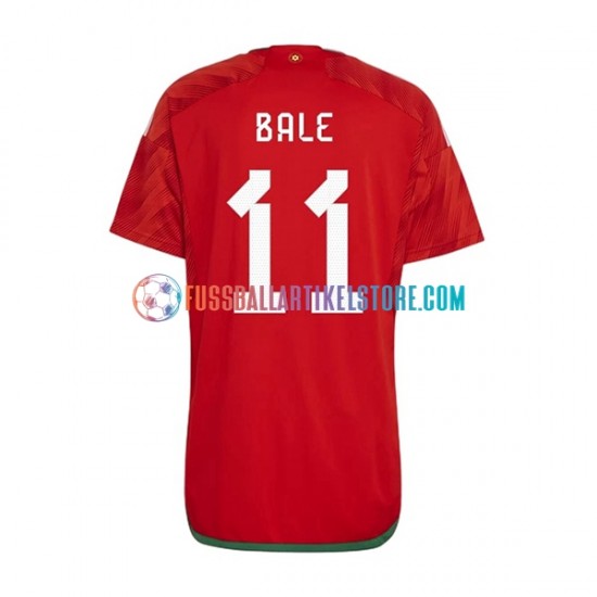 Wales Heimausrüstung Bale 11 World Cup 2022 Herren Trikot S/S