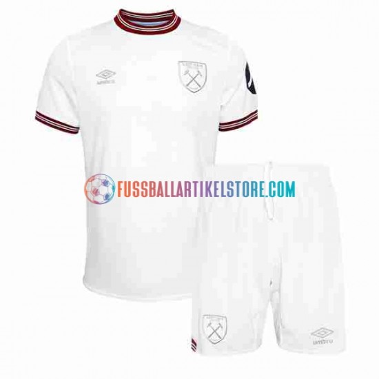 West Ham United Auswärtsausrüstung 2023-2024 Kinder Set(Trikot und Hose) S/S