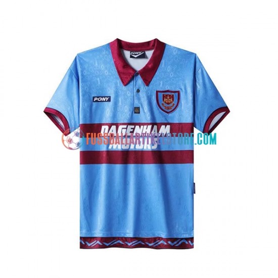 West Ham United Heimausrüstung Retro 1995-1996 Herren Trikot S/S