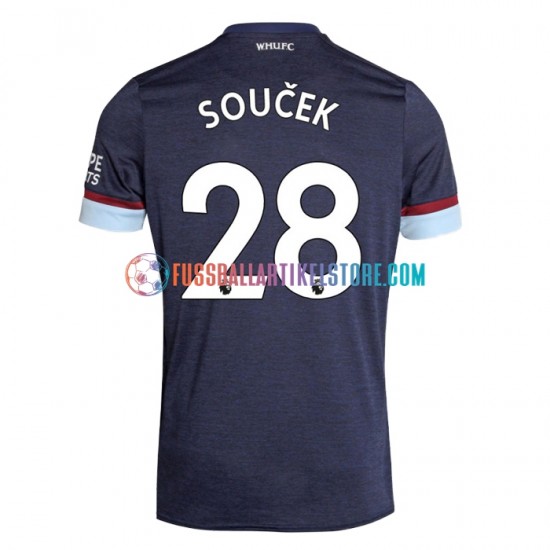 West Ham United Ausweichausrüstung Tomas Soucek 28 2021-2022 Herren Trikot S/S