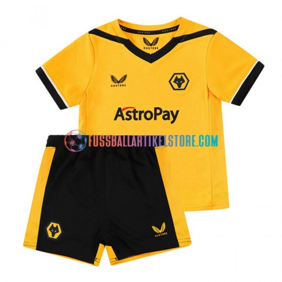 Wolverhampton Wanderers Heimausrüstung 2022-2023 Kinder Set(Trikot und Hose) S/S